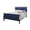 Global Furniture Usa Traditional Glam Rich Blue W /LED Charlie Blue Full Bed With Led 2921 - alternate 2